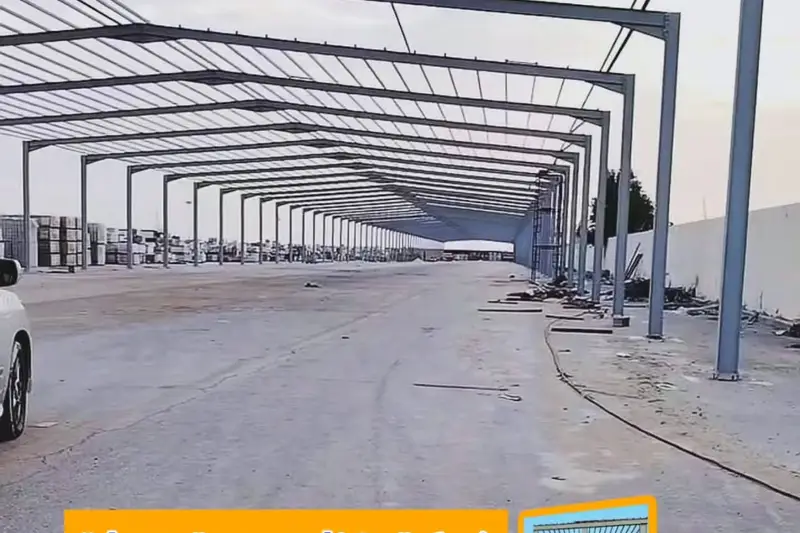 هيكل فولاذي في الخفجي — تنفيذ خبراء الهناجر والبناء